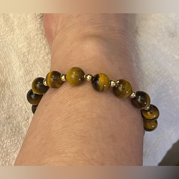 Tigers eye elastic bracelet jewelry - Picture 3 of 10